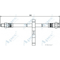 HOS3970 APEC Тормозной шланг