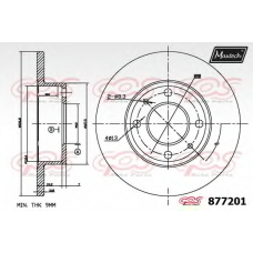 877201.6980 MAXTECH Тормозной диск