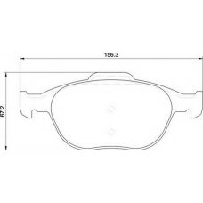 363710201261 MAGNETI MARELLI Комплект тормозных колодок, дисковый тормоз