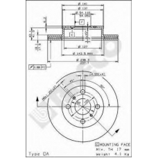 BS 7951 BRECO Тормозной диск