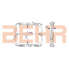 1202183 BEHR Radiator