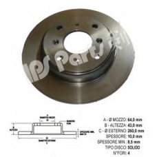 IBP-1405 IPS Parts Тормозной диск