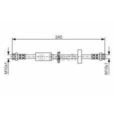 1 987 481 334 BOSCH Тормозной шланг