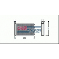 1890901 KUHLER SCHNEIDER Теплообменник, отопление салона