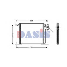 134910N AKS DASIS Конденсатор, кондиционер