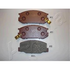 50-02-231 Ashika Комплект тормозных колодок, дисковый тормоз