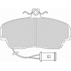 FD6218A NECTO Комплект тормозных колодок, дисковый тормоз