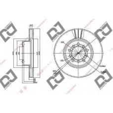 BD1126 DJ PARTS Тормозной диск