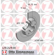 470.2419.00 ZIMMERMANN Тормозной диск