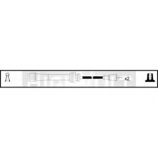 OEF557 STANDARD Комплект проводов зажигания