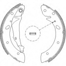 Z4113.00 WOKING Комплект тормозных колодок