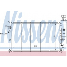63617 NISSENS Радиатор, охлаждение двигателя