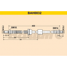BAH0032 BARUM Тормозной шланг