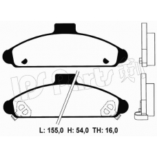 IBD-1337 IPS Parts Комплект тормозных колодок, дисковый тормоз