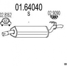 01.64040 MTS Глушитель выхлопных газов конечный