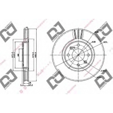 BD1181 DJ PARTS Тормозной диск