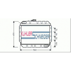 3605101 KUHLER SCHNEIDER Радиатор, охлаждение двигател