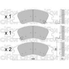 822-630-0 CIFAM Комплект тормозных колодок, дисковый тормоз