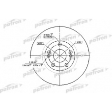 PBD4109 PATRON Тормозной диск