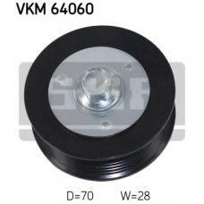 VKM 64060 SKF Паразитный / ведущий ролик, поликлиновой ремень