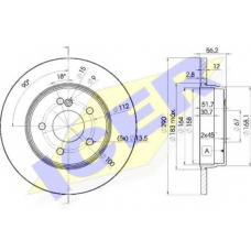 78BD1213-2 ICER Тормозной диск