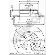 BS 7418 BRECO Тормозной диск