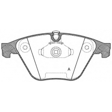 BPA0857.20 OPEN PARTS Комплект тормозных колодок, дисковый тормоз