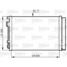 814362 VALEO Конденсатор, кондиционер