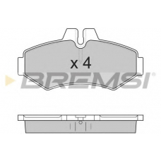 BP2845 BREMSI Комплект тормозных колодок, дисковый тормоз