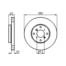 0 986 478 982 BOSCH Тормозной диск