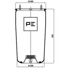 084.059-71A PE Automotive Кожух пневматической рессоры