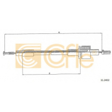 11.2432 COFLE Трос, управление сцеплением