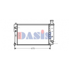 161310N AKS DASIS Радиатор, охлаждение двигателя