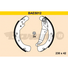 BAE5012 BARUM Комплект тормозных колодок