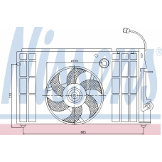 85319 NISSENS Вентилятор, охлаждение двигателя