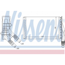 72985 NISSENS Теплообменник, отопление салона