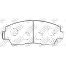 PN5297 NiBK Комплект тормозных колодок, дисковый тормоз