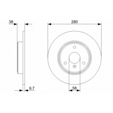 0 986 479 305 BOSCH Тормозной диск