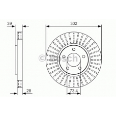 0 986 479 U03 BOSCH Тормозной диск