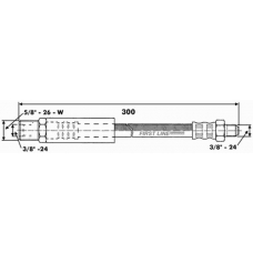 FBH6539 FIRST LINE Тормозной шланг