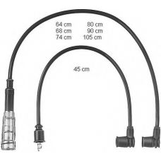 ZEF437 BERU Комплект проводов зажигания
