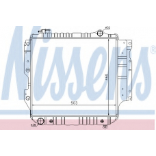61015 NISSENS Радиатор, охлаждение двигателя