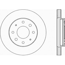 BDA1345.20 OPEN PARTS Тормозной диск