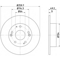 55276PRO PAGID Тормозной диск