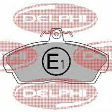 LP1450 DELPHI Комплект тормозных колодок, дисковый тормоз