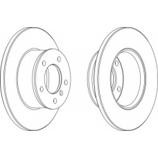 DDF250-1 FERODO Тормозной диск
