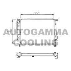 101368 AUTOGAMMA Радиатор, охлаждение двигателя