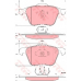 GDB1576 TRW Комплект тормозных колодок, дисковый тормоз