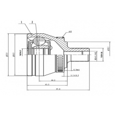 AW1510669A AYWIPARTS Шарнирный комплект, приводной вал