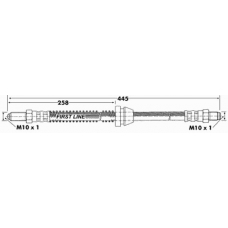 FBH6654 FIRST LINE Тормозной шланг